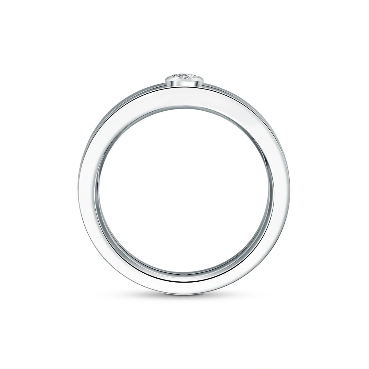 18K/750 White Gold diamond ring