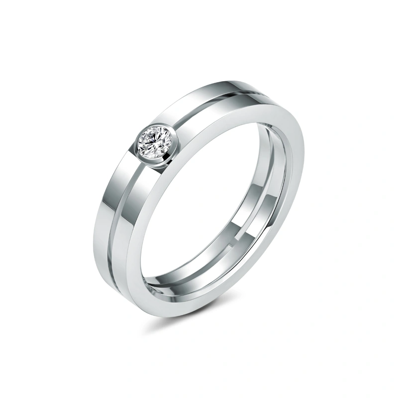 18K/750 White Gold diamond ring