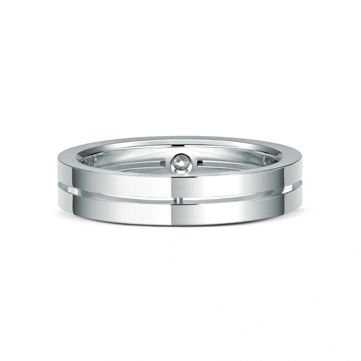 18K/750 White Gold diamond ring