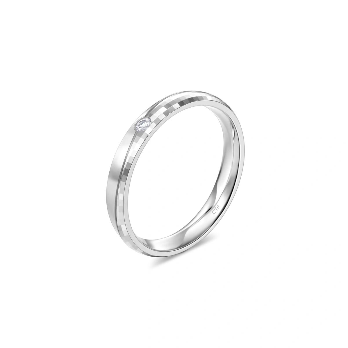 Pt950 Platinum diamond ring