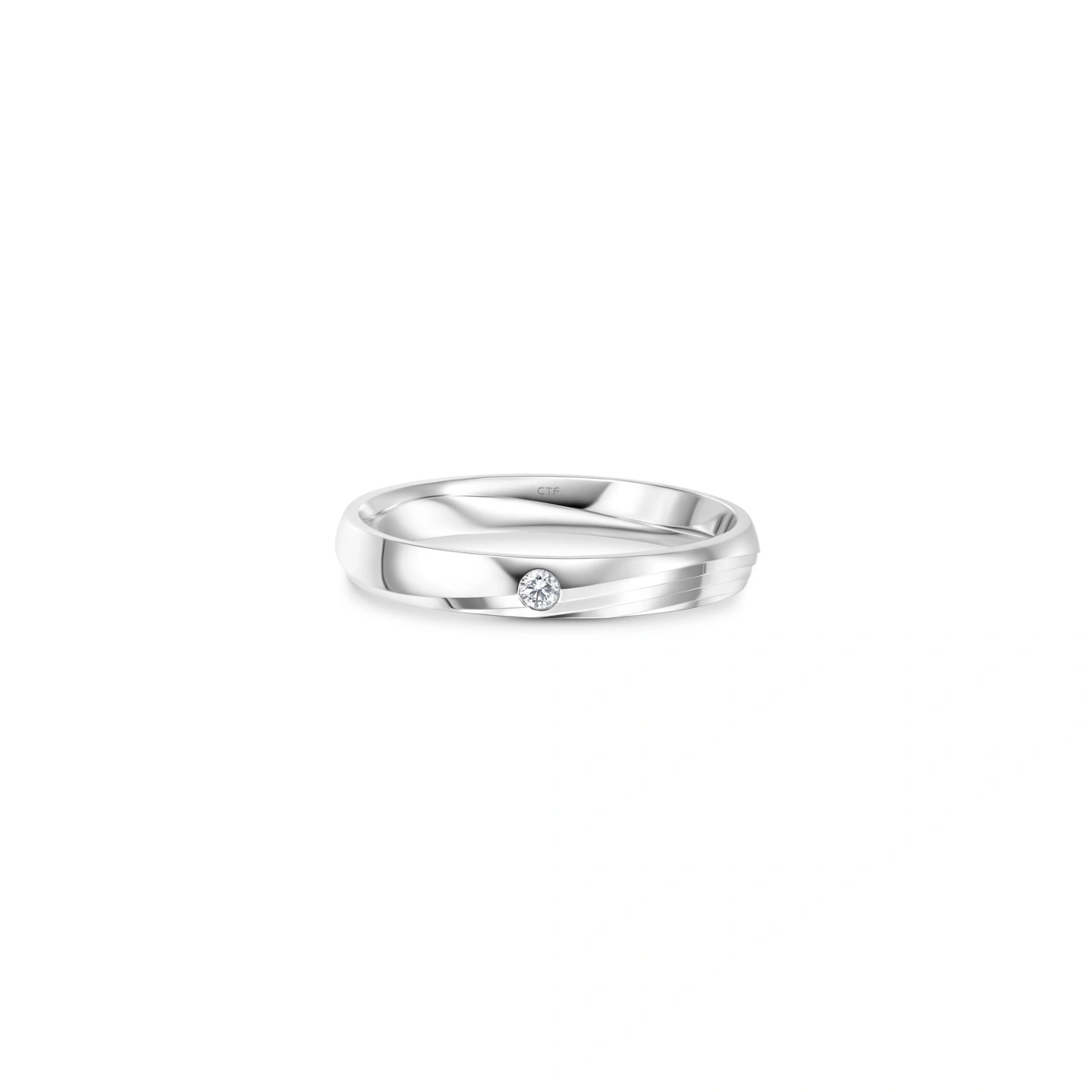 Pt950 Platinum diamond ring