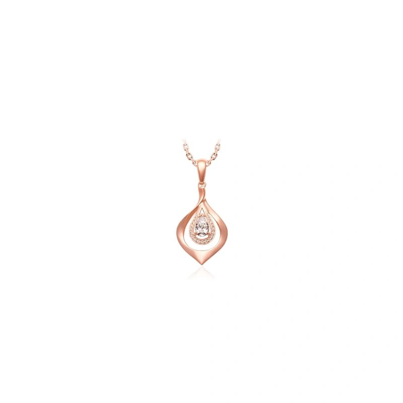 18K/750 Rose Gold diamond pendant