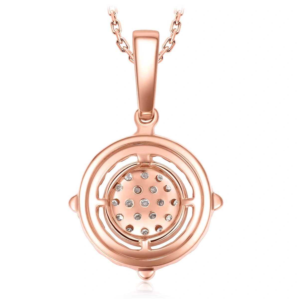 18K/750 Rose Gold diamond pendant