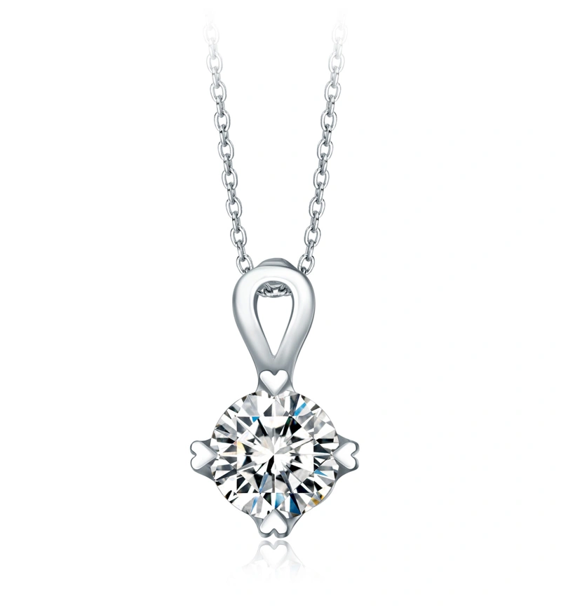 18K/750 White Gold diamond pendant