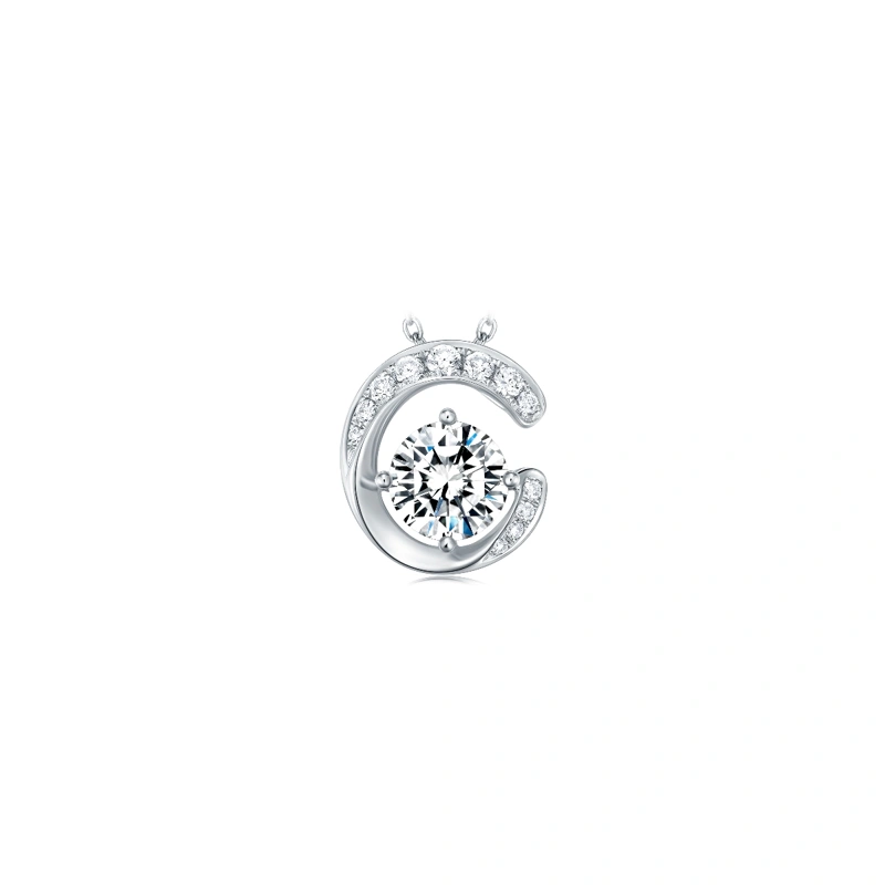 18K/750 White Gold diamond pendant