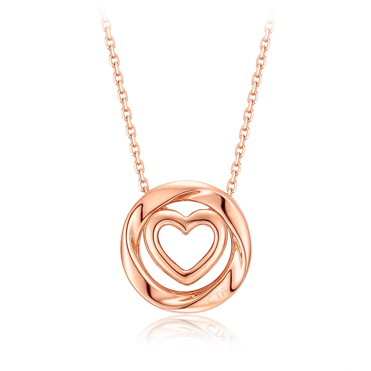 18K/750 Rose Gold diamond necklace