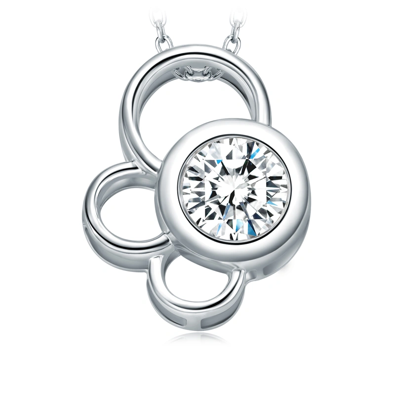 18K/750 White Gold diamond pendant