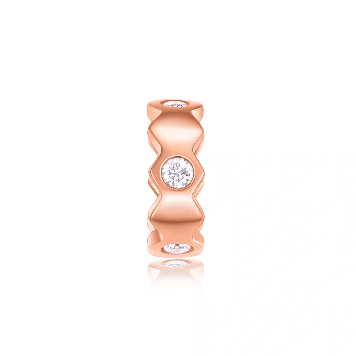 18K/750 Rose Gold diamond pendant