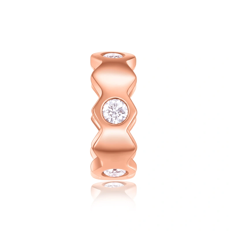 18K/750 Rose Gold diamond pendant