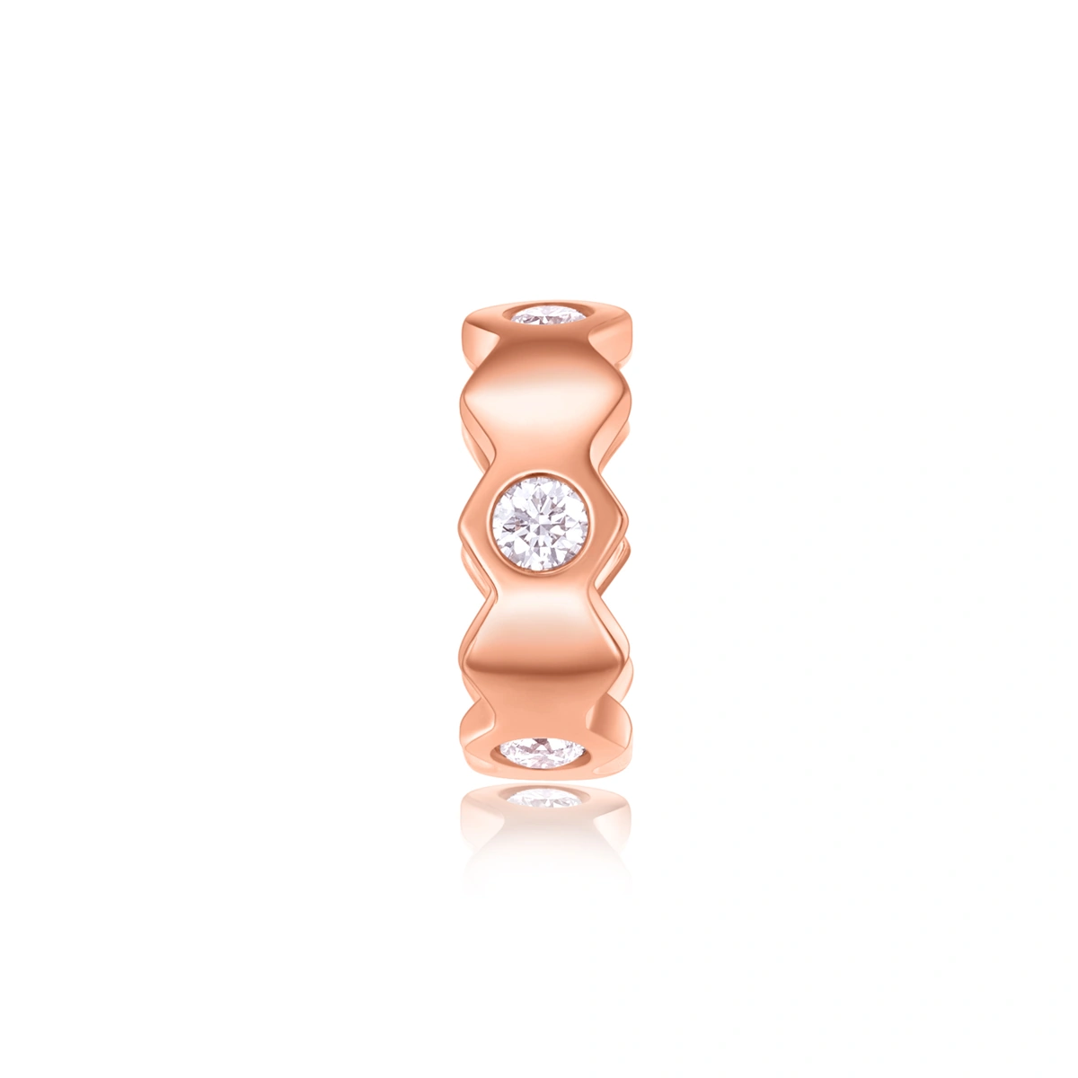 18K/750 Rose Gold diamond pendant