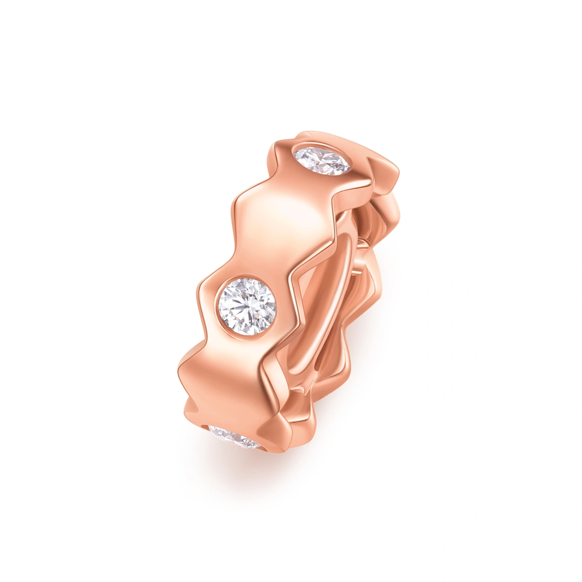 18K/750 Rose Gold diamond pendant