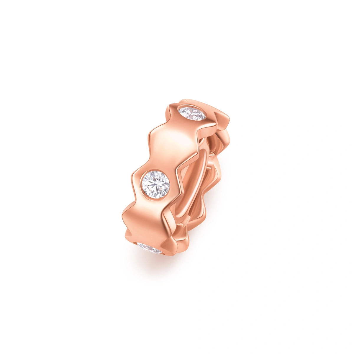18K/750 Rose Gold diamond pendant