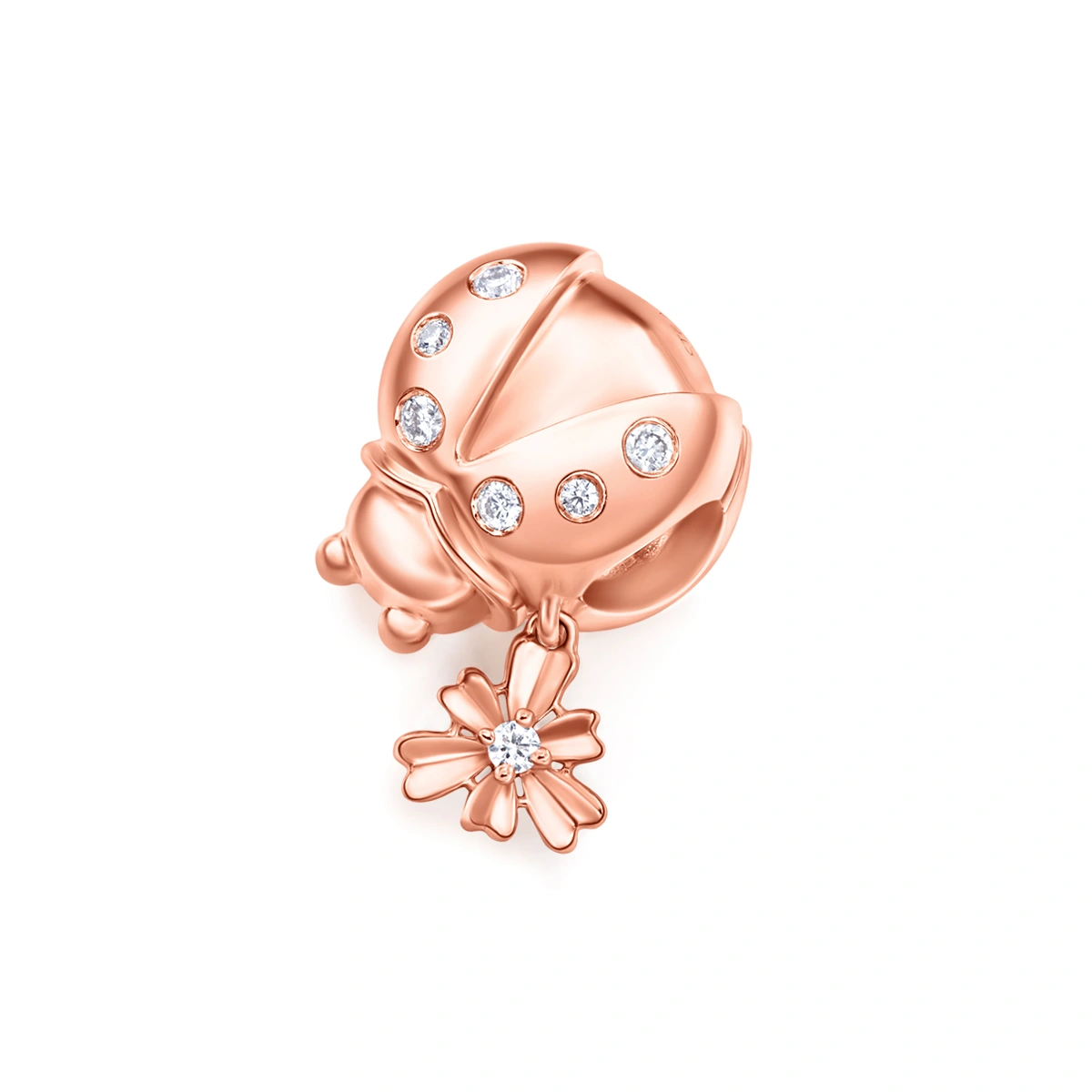 18K/750 Rose Gold diamond pendant