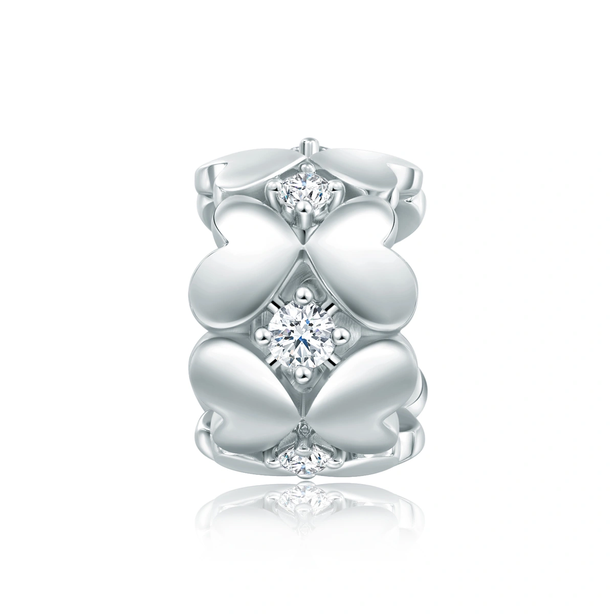 18K/750 White Gold diamond pendant