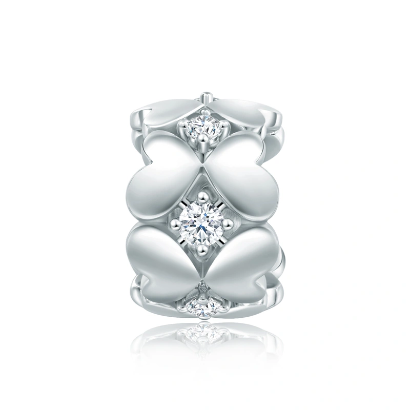 18K/750 White Gold diamond pendant