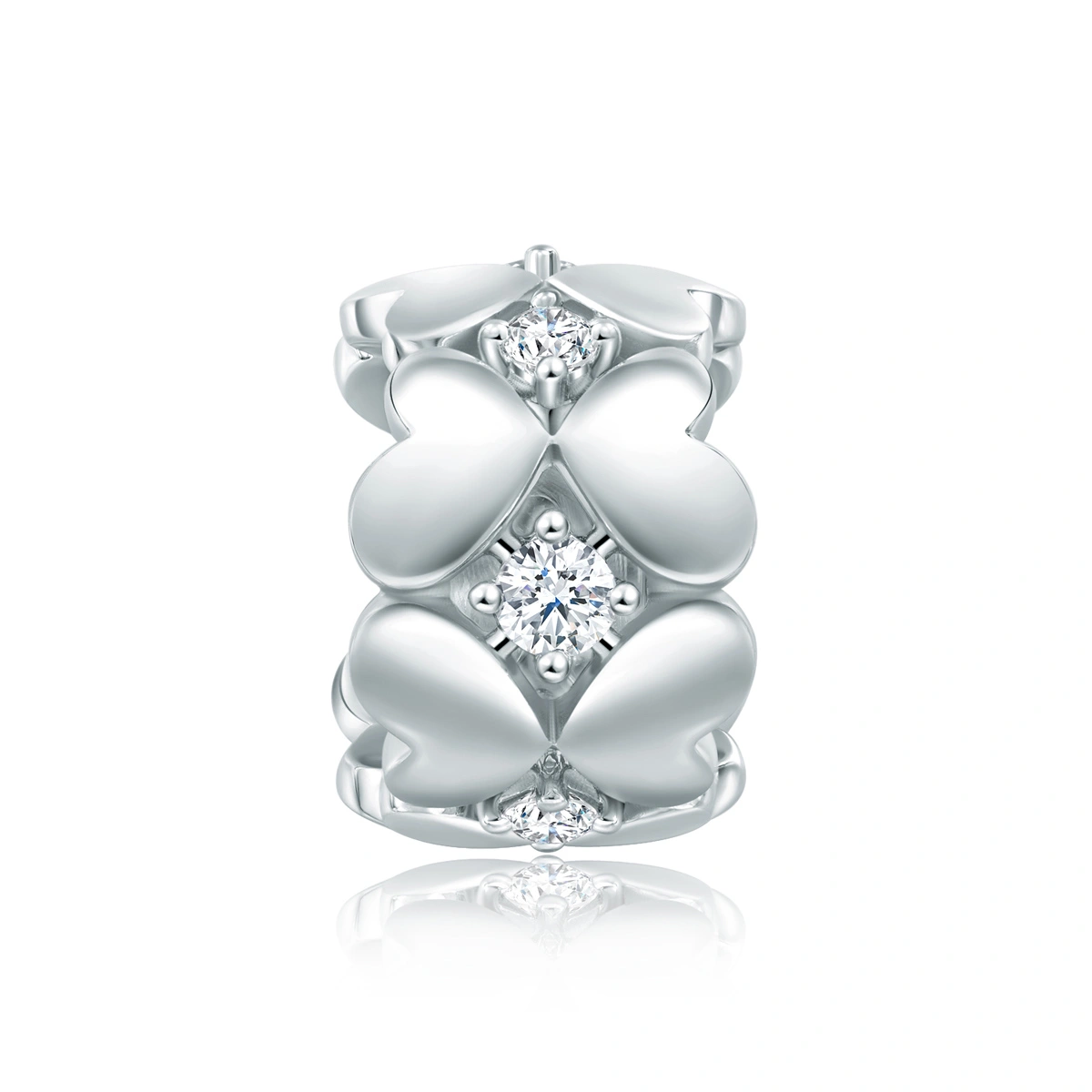 18K/750 White Gold diamond pendant