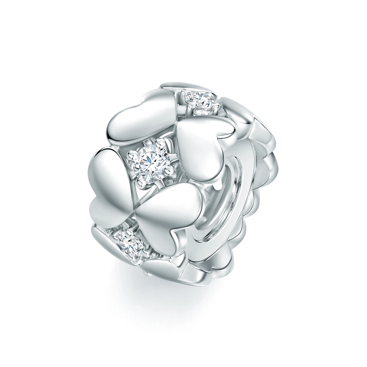 18K/750 White Gold diamond pendant