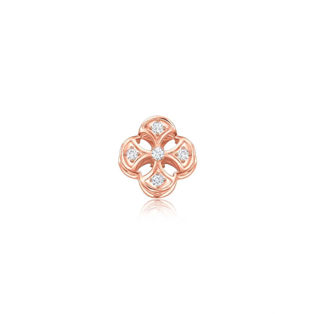 18K/750 Rose Gold diamond pendant