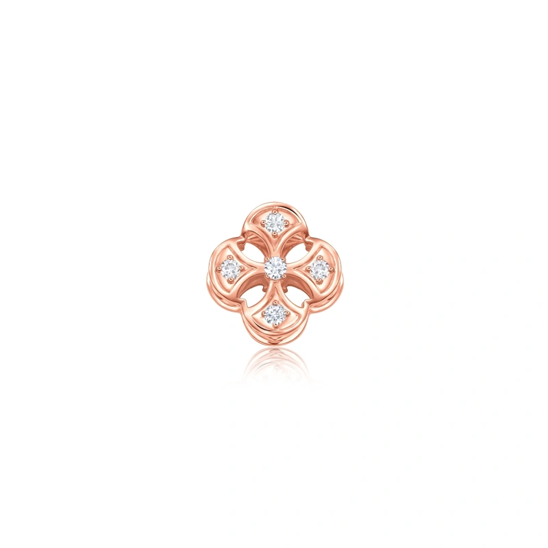 18K/750 Rose Gold diamond pendant