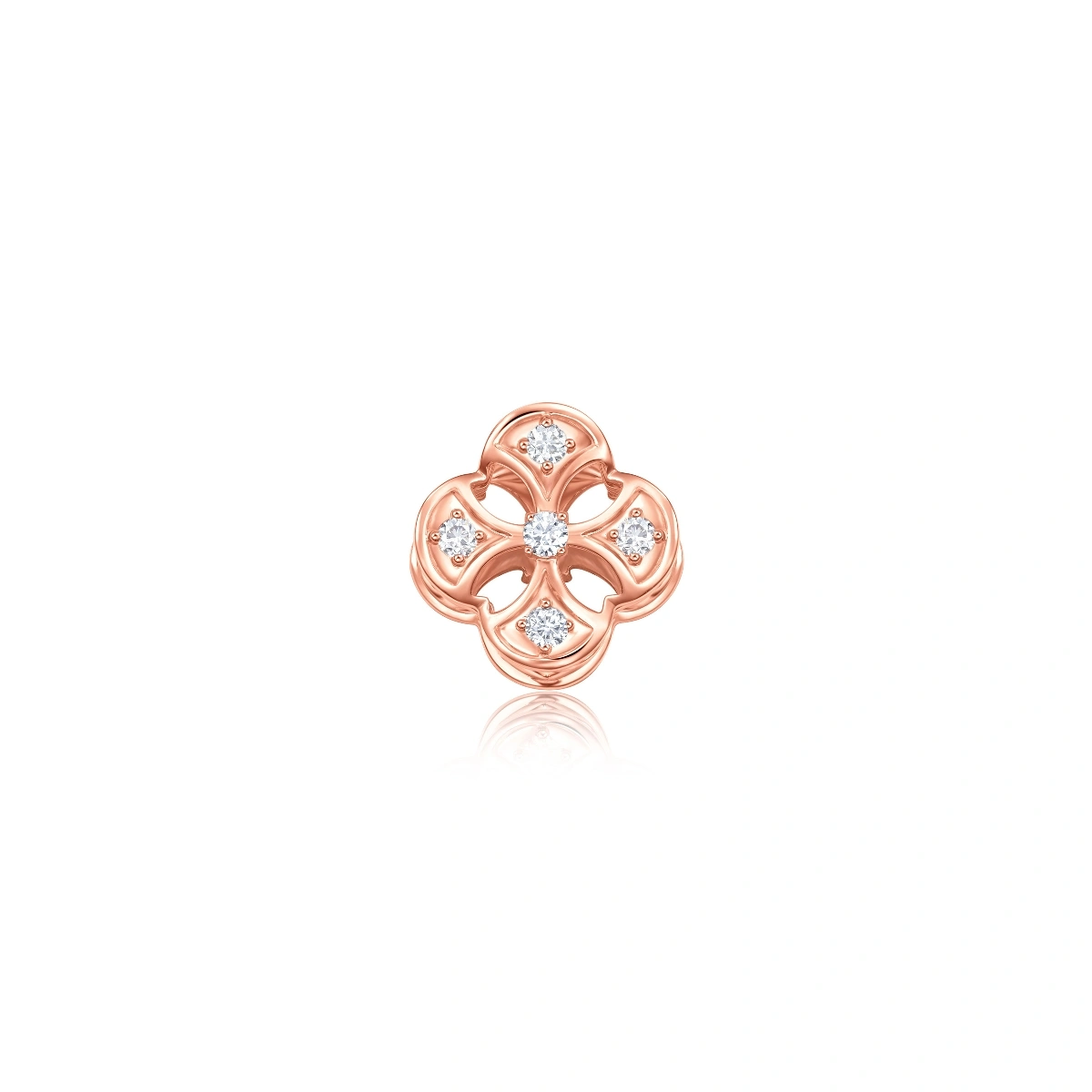 18K/750 Rose Gold diamond pendant