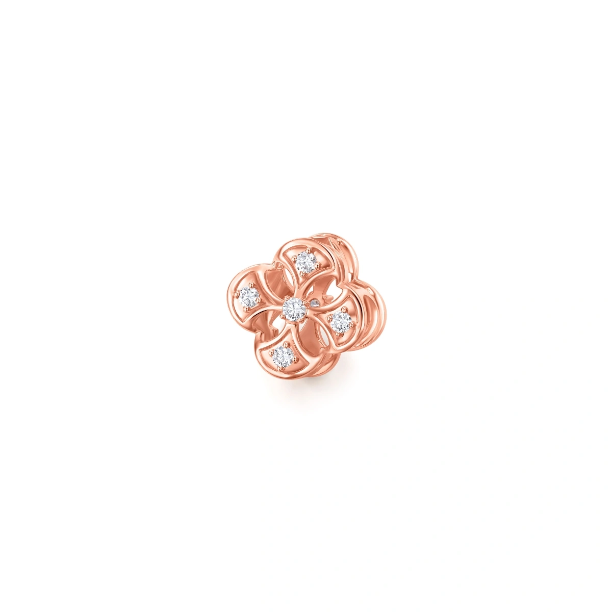 18K/750 Rose Gold diamond pendant