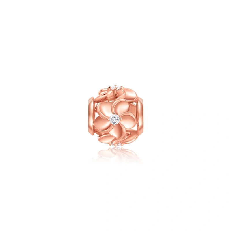 18K/750 Rose Gold diamond pendant