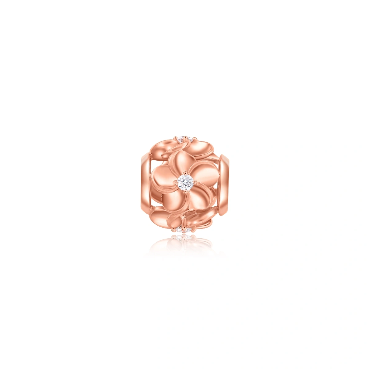 18K/750 Rose Gold diamond pendant