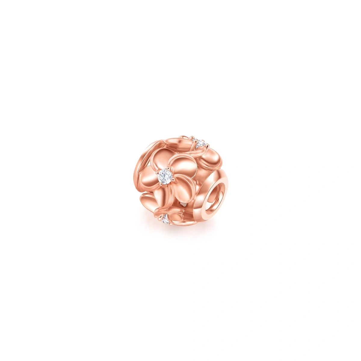 18K/750 Rose Gold diamond pendant
