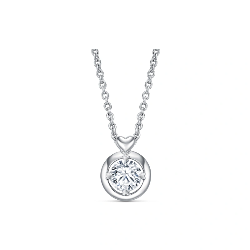 18K/750 White Gold diamond necklace