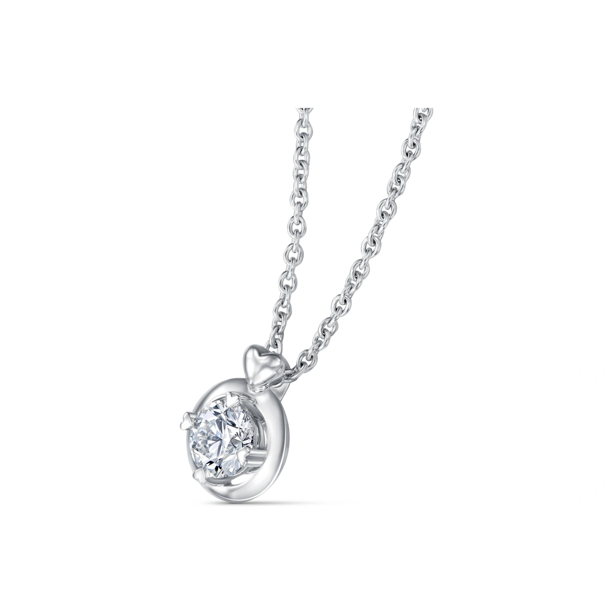 18K/750 White Gold diamond necklace