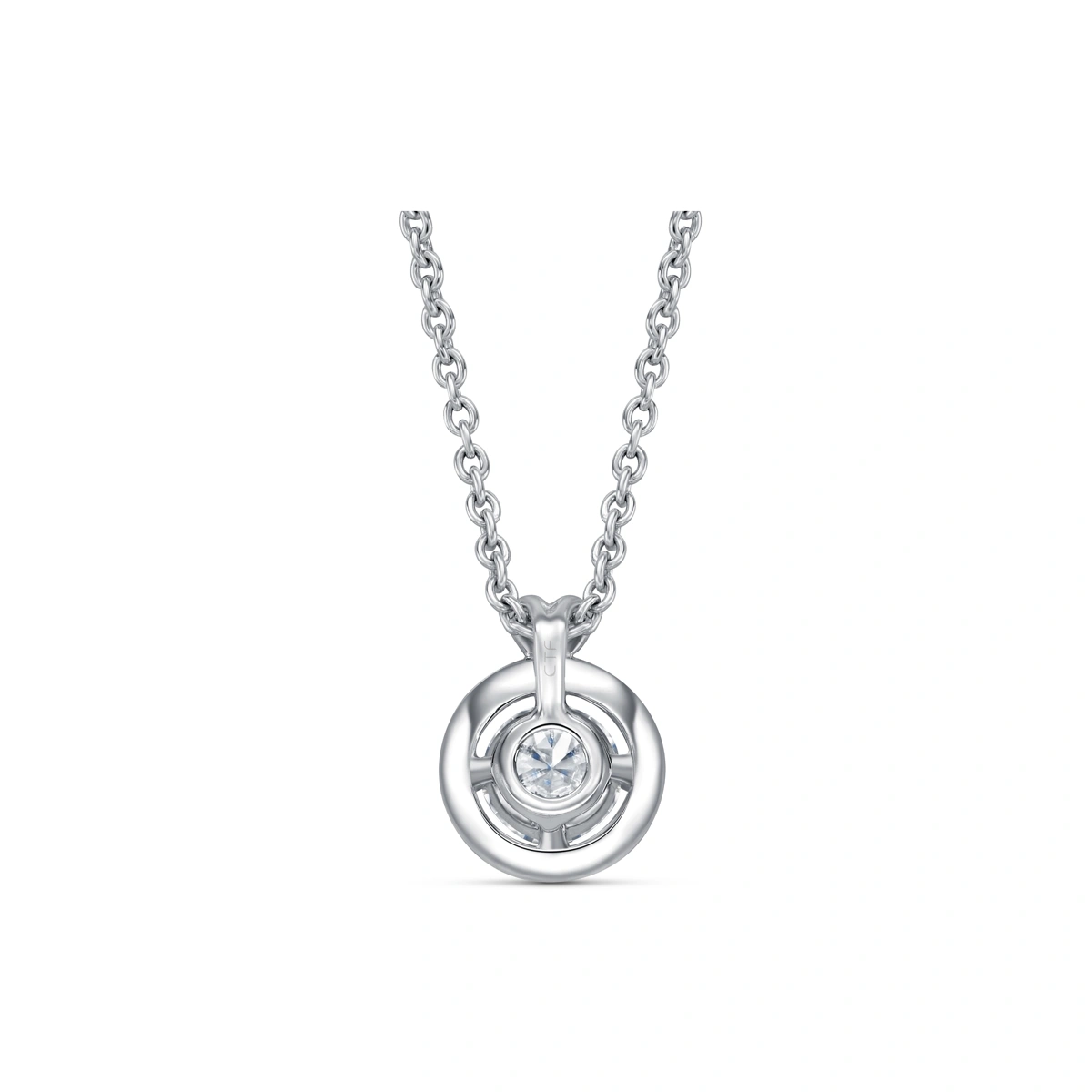 18K/750 White Gold diamond necklace