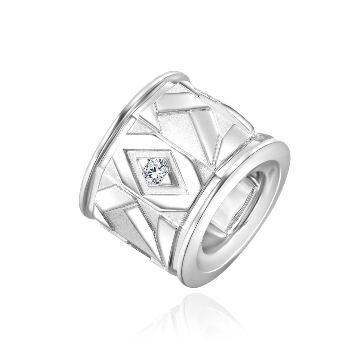 18K/750 White Gold diamond pendant