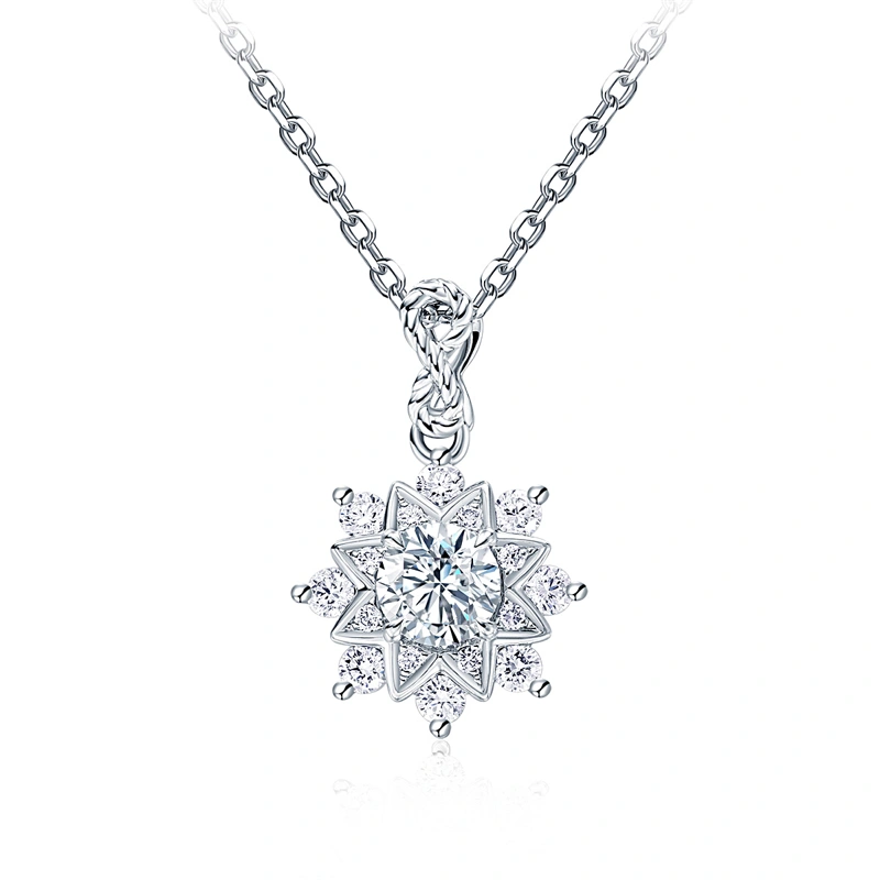 18K/750 White Gold diamond pendant