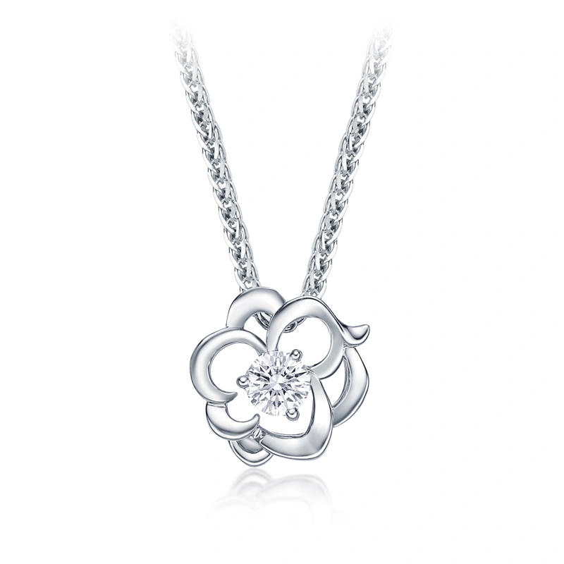 18K/750 White Gold diamond pendant