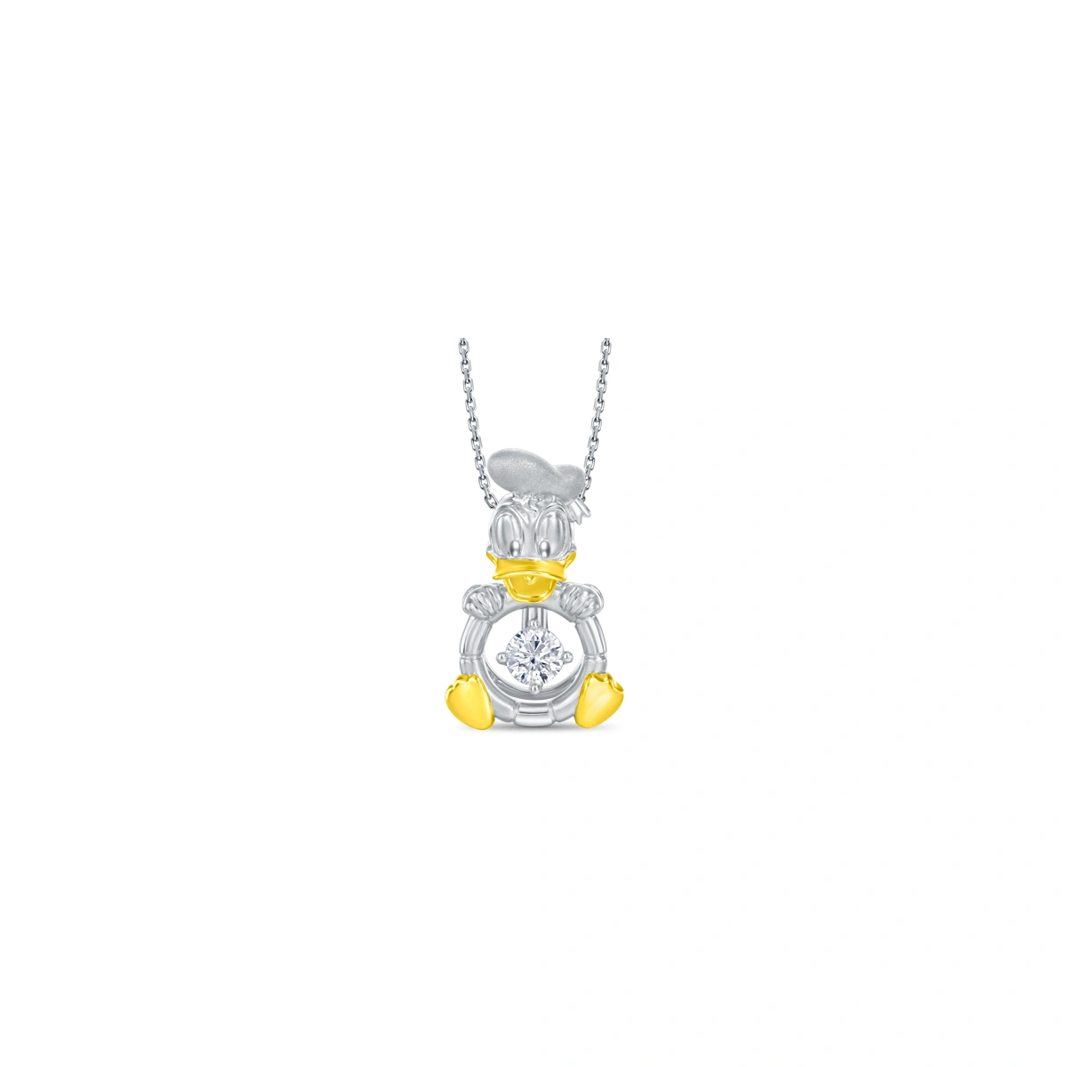 18K/750 Yellow-White Gold diamond pendant