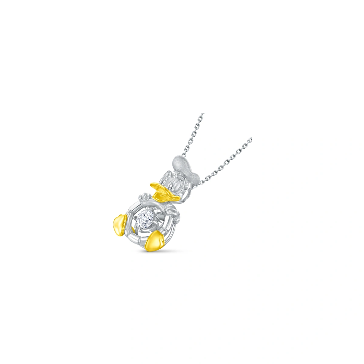18K/750 Yellow-White Gold diamond pendant