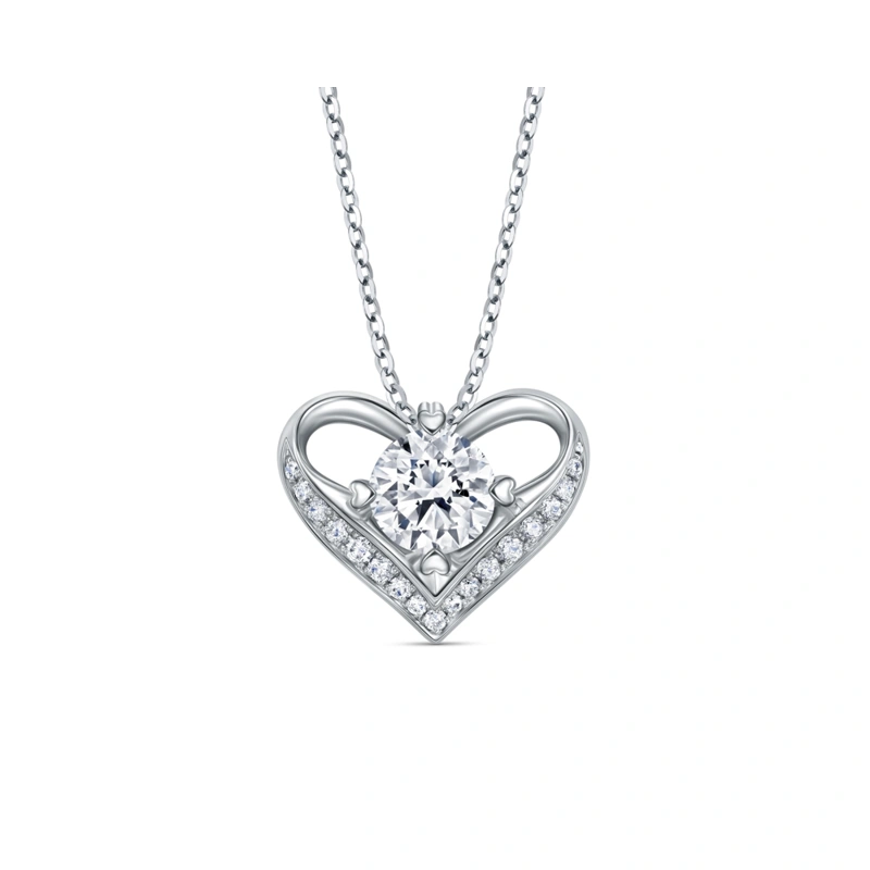 18K/750 White Gold diamond pendant