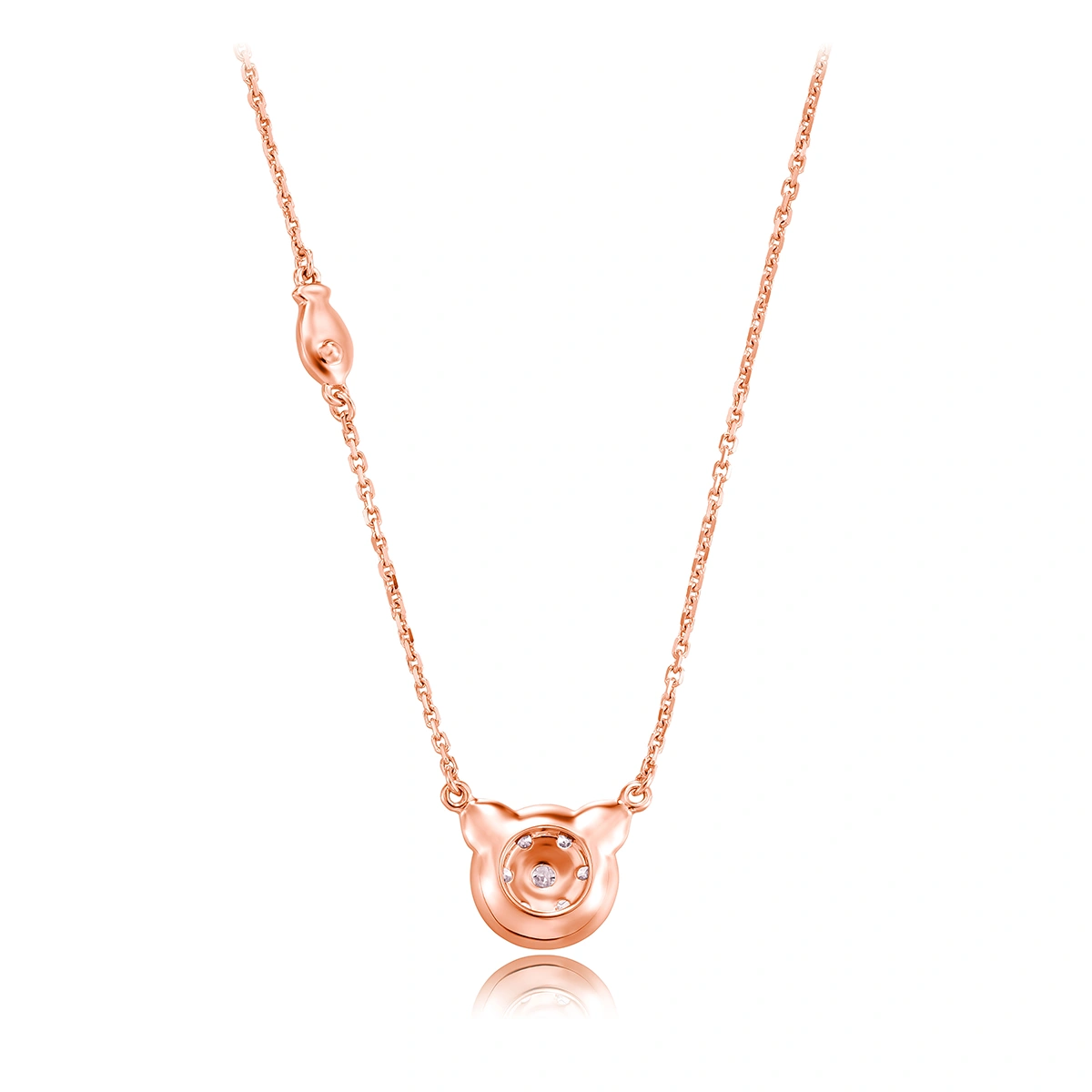 18K/750 Rose Gold diamond necklace