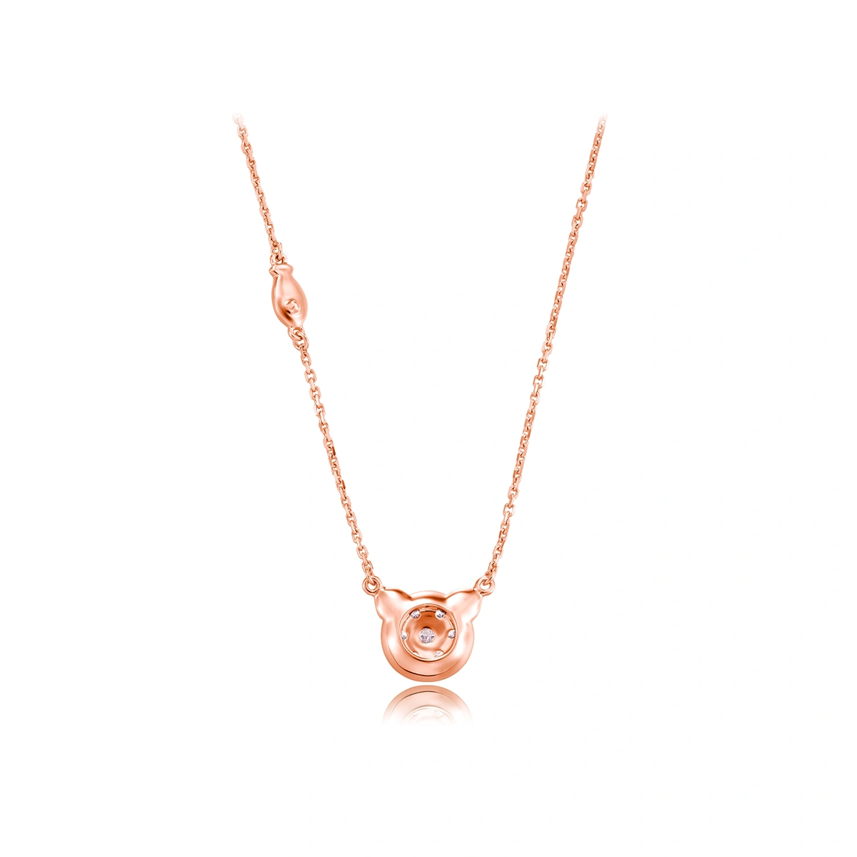 18K/750 Rose Gold diamond necklace
