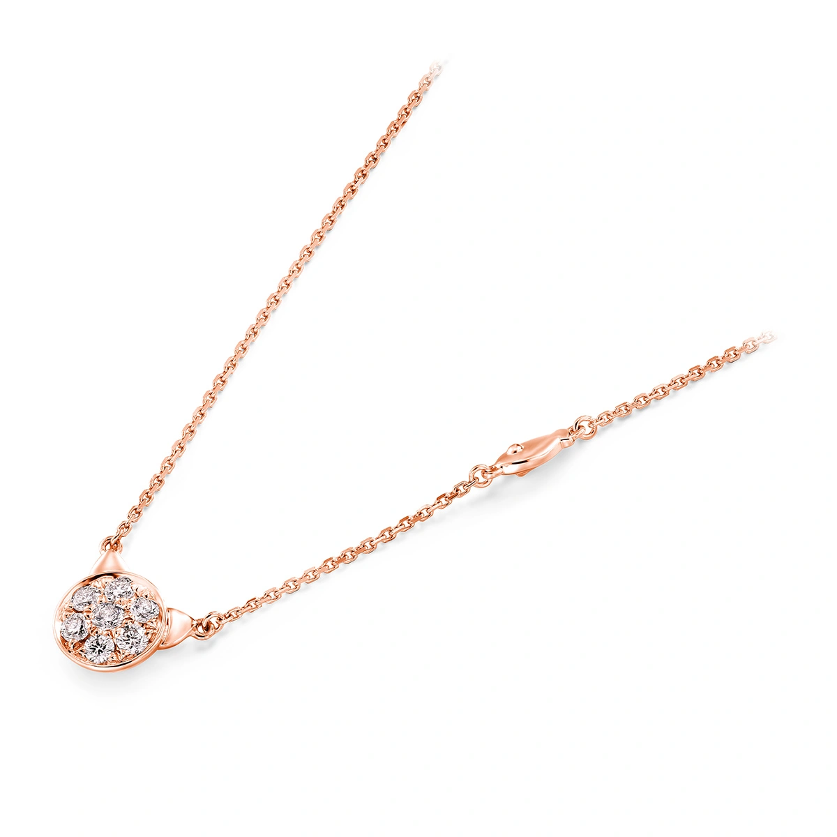 18K/750 Rose Gold diamond necklace