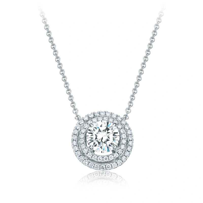18K/750 White Gold diamond necklace
