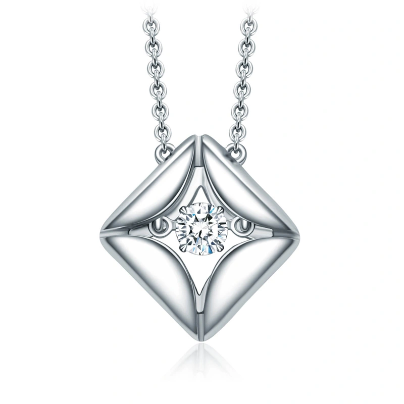 18K/750 White Gold diamond necklace