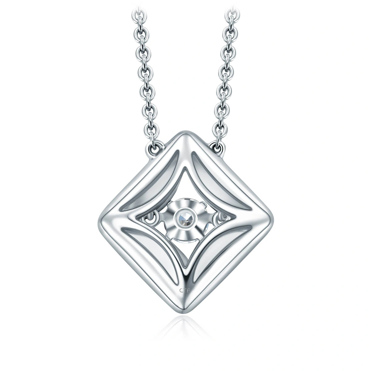 18K/750 White Gold diamond necklace