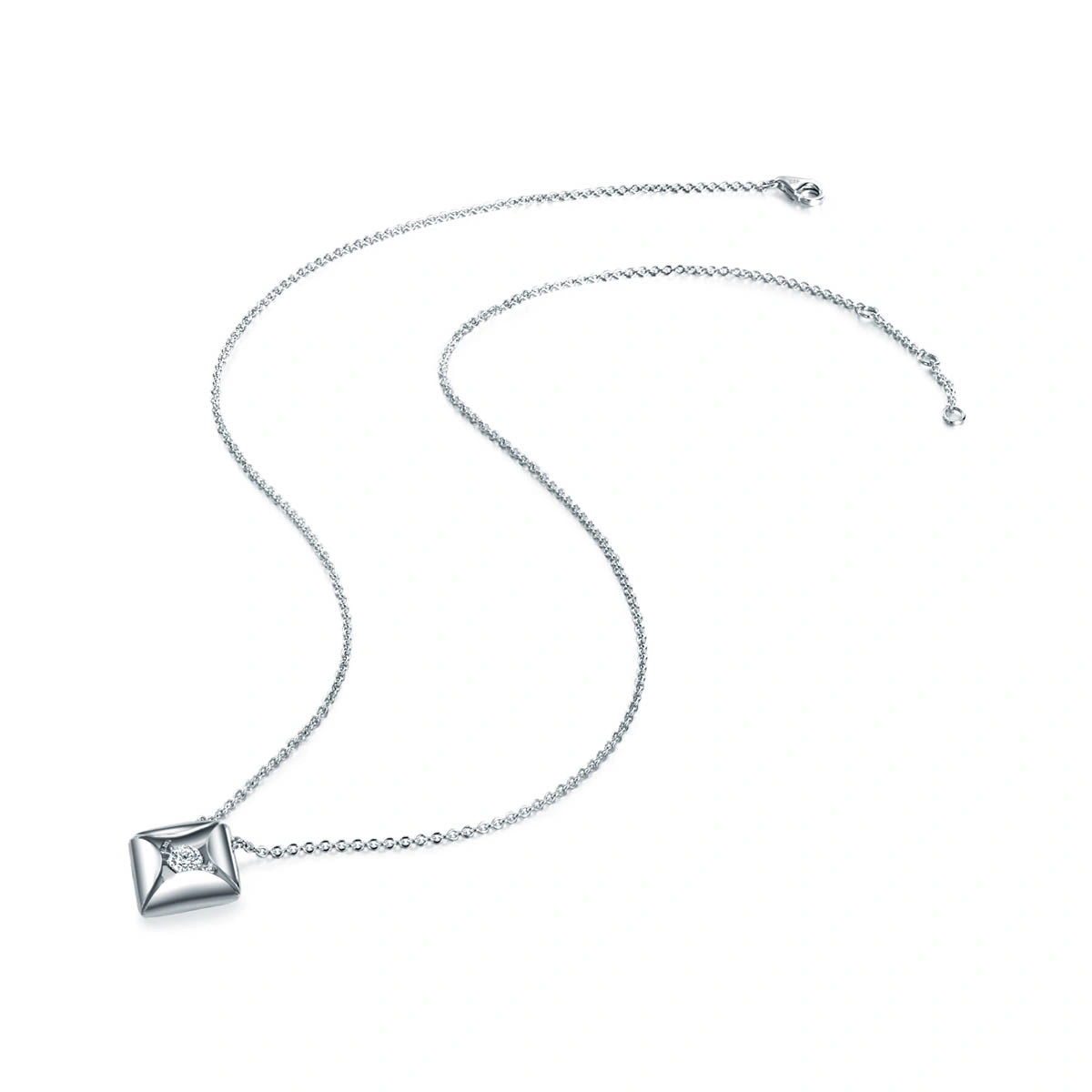 18K/750 White Gold diamond necklace