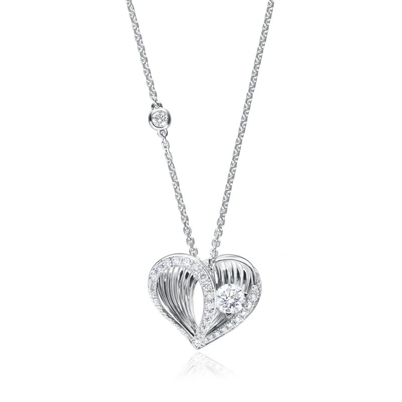 18K/750 White Gold diamond necklace