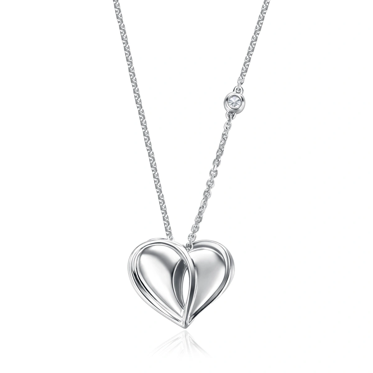 18K/750 White Gold diamond necklace