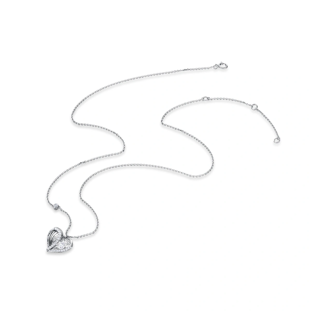 18K/750 White Gold diamond necklace