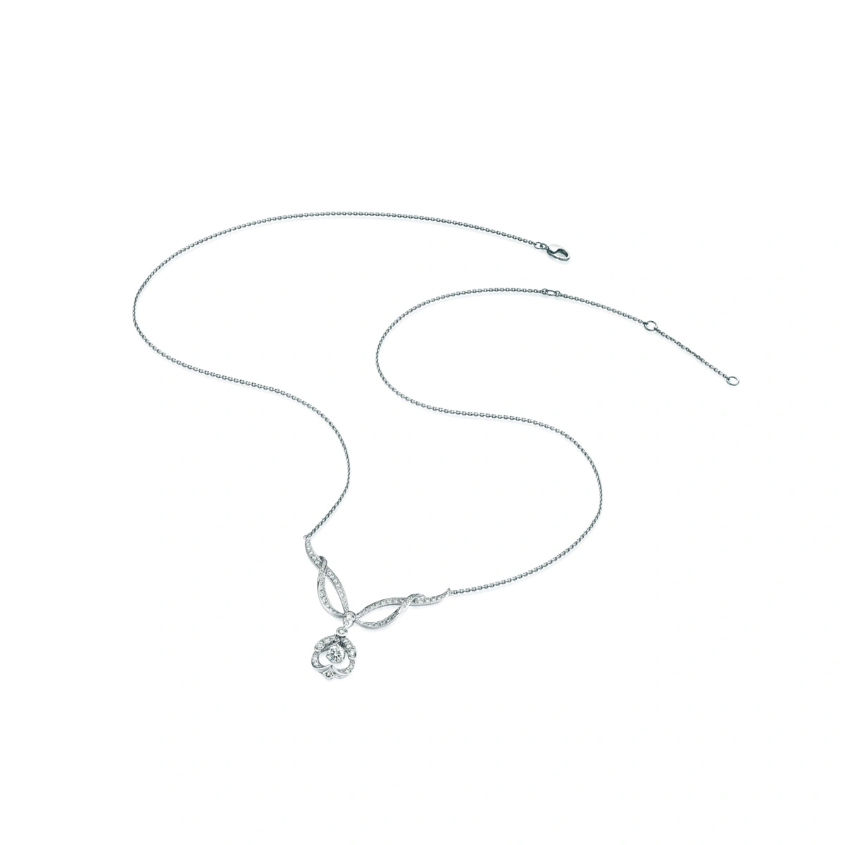 18K/750 White Gold diamond necklace