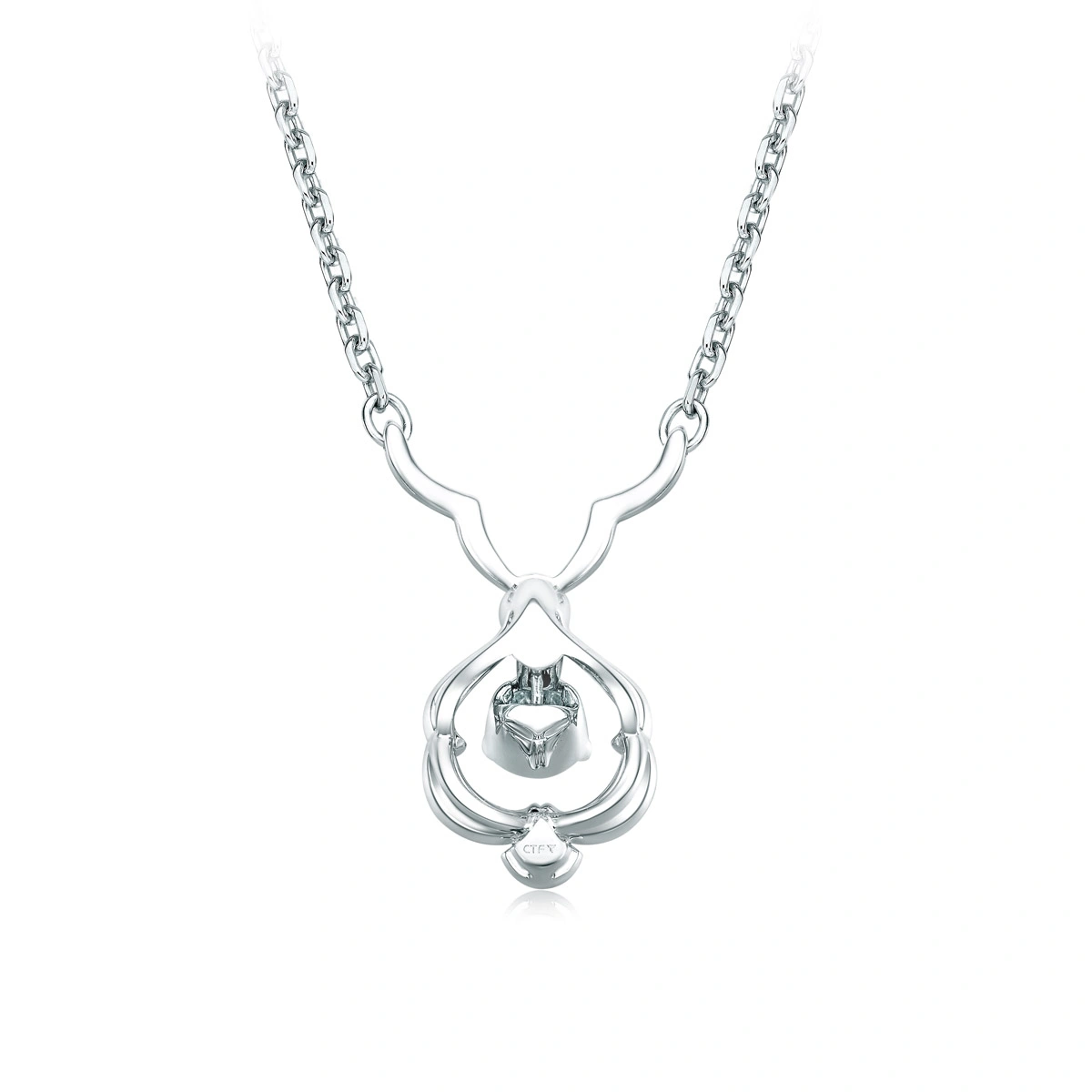 18K/750 White Gold diamond necklace