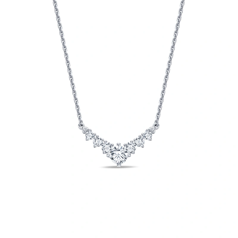18K/750 White Gold diamond necklace